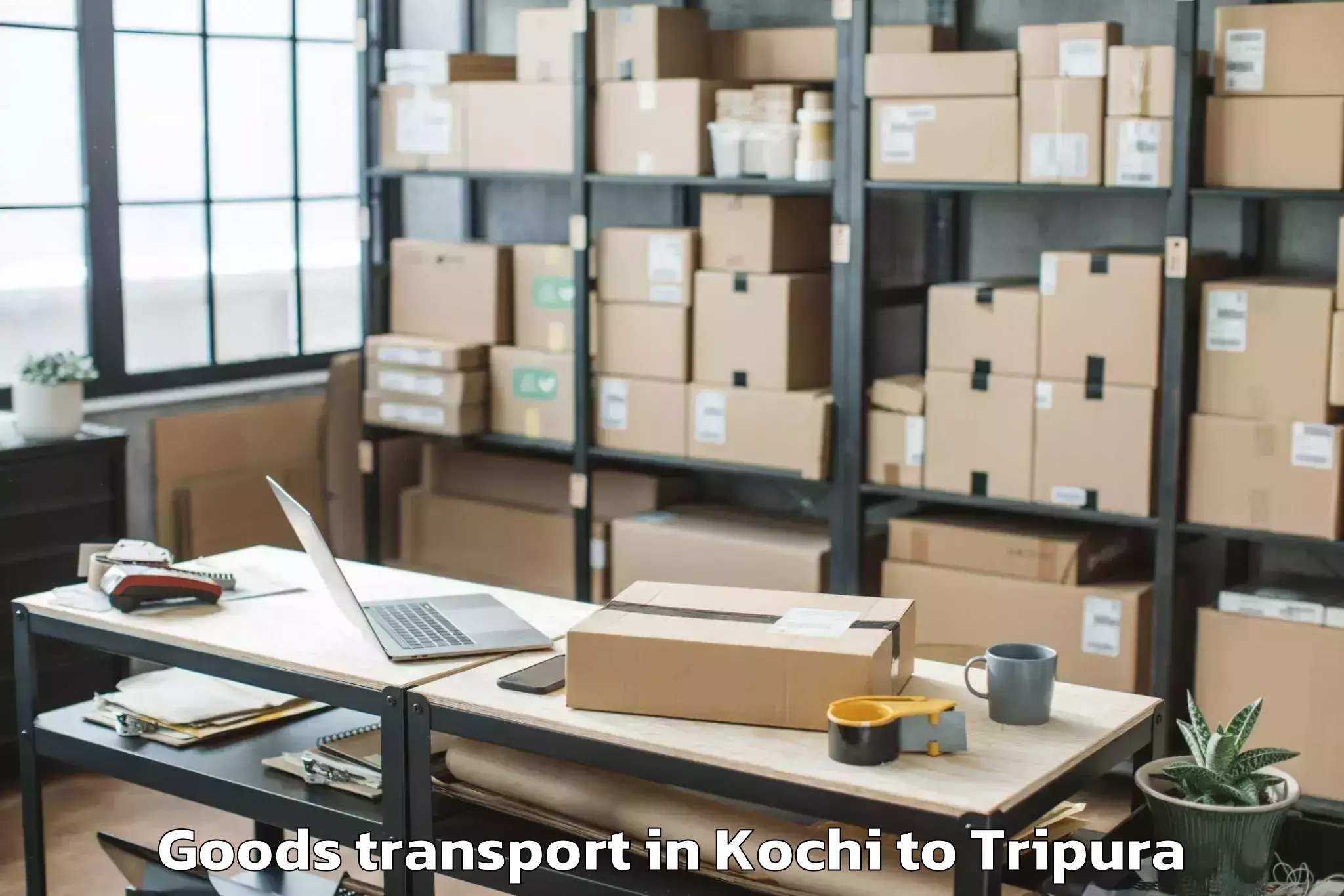 Quality Kochi to Icfai University Tripura Agart Goods Transport